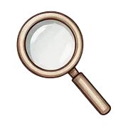 Loupe stylisée pour recherche de vêtements enfants d'occasion élégants